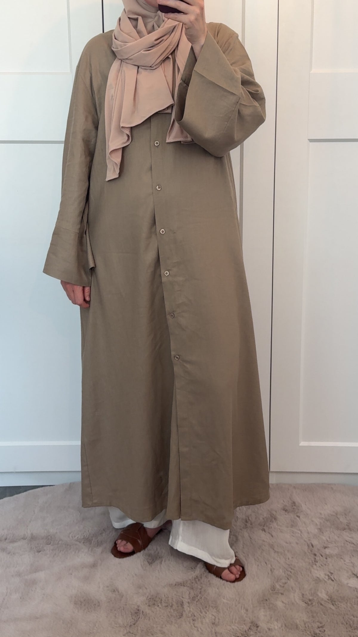 Linnen brown dress