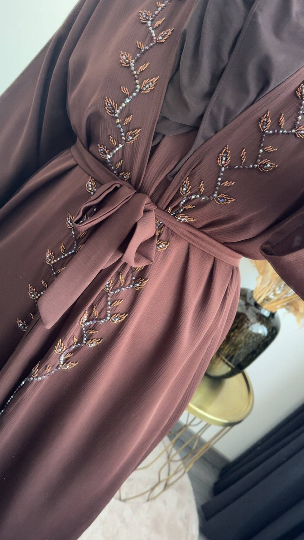 Kimono Isra donkerbruin