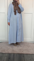 Blue maxi dress/blouse