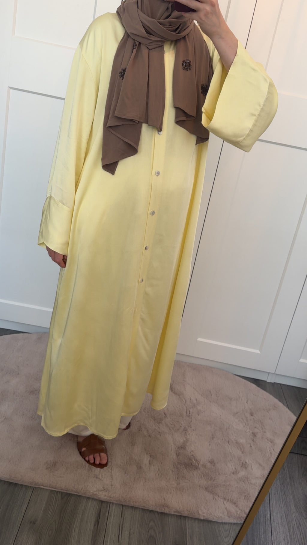 Satin yellow dress