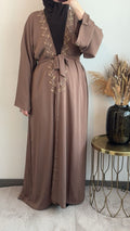 Kimono Isra lichtbruin/taupe