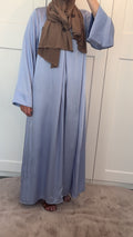 Satin blue maxidress