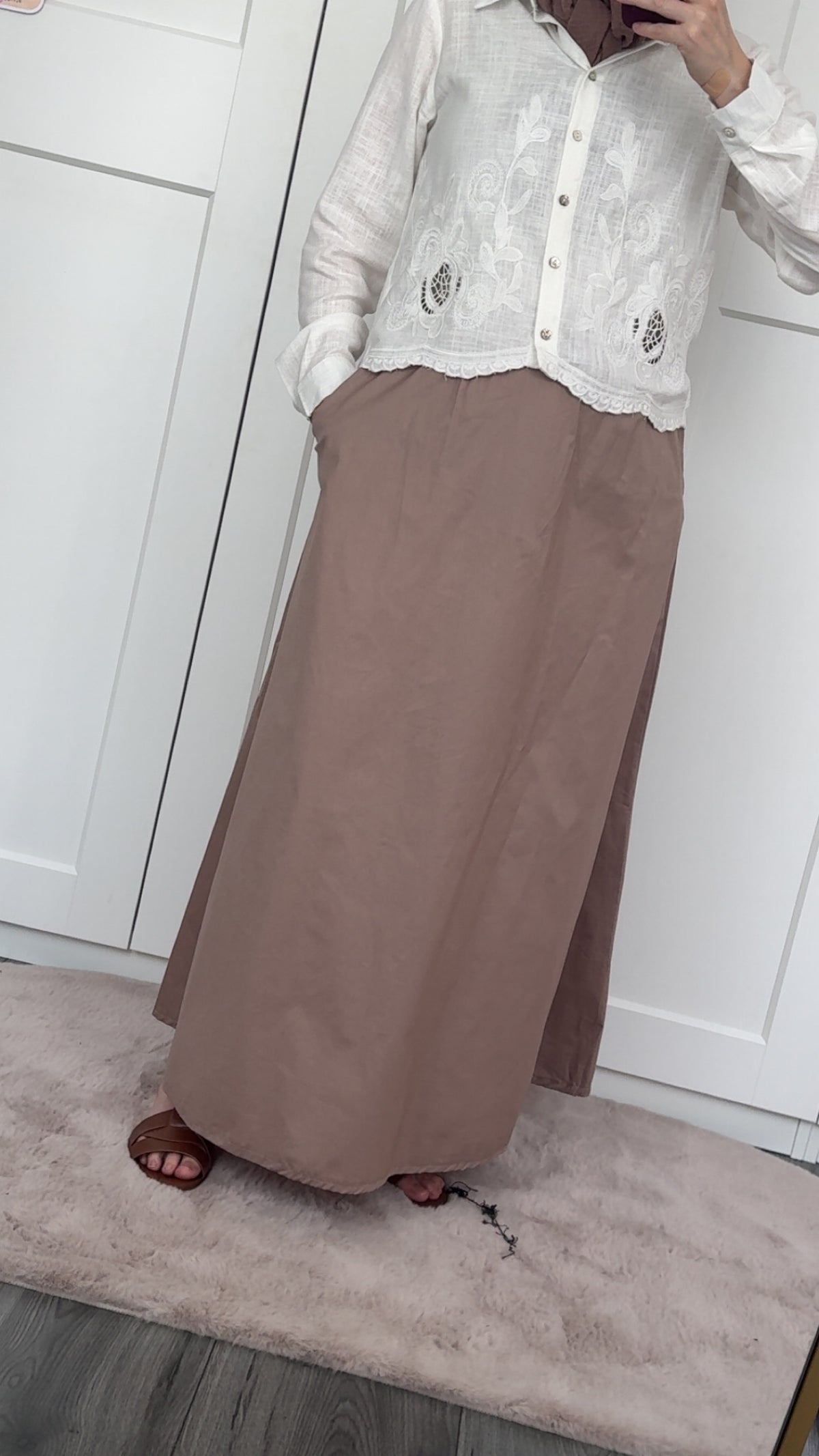 Brown skirt