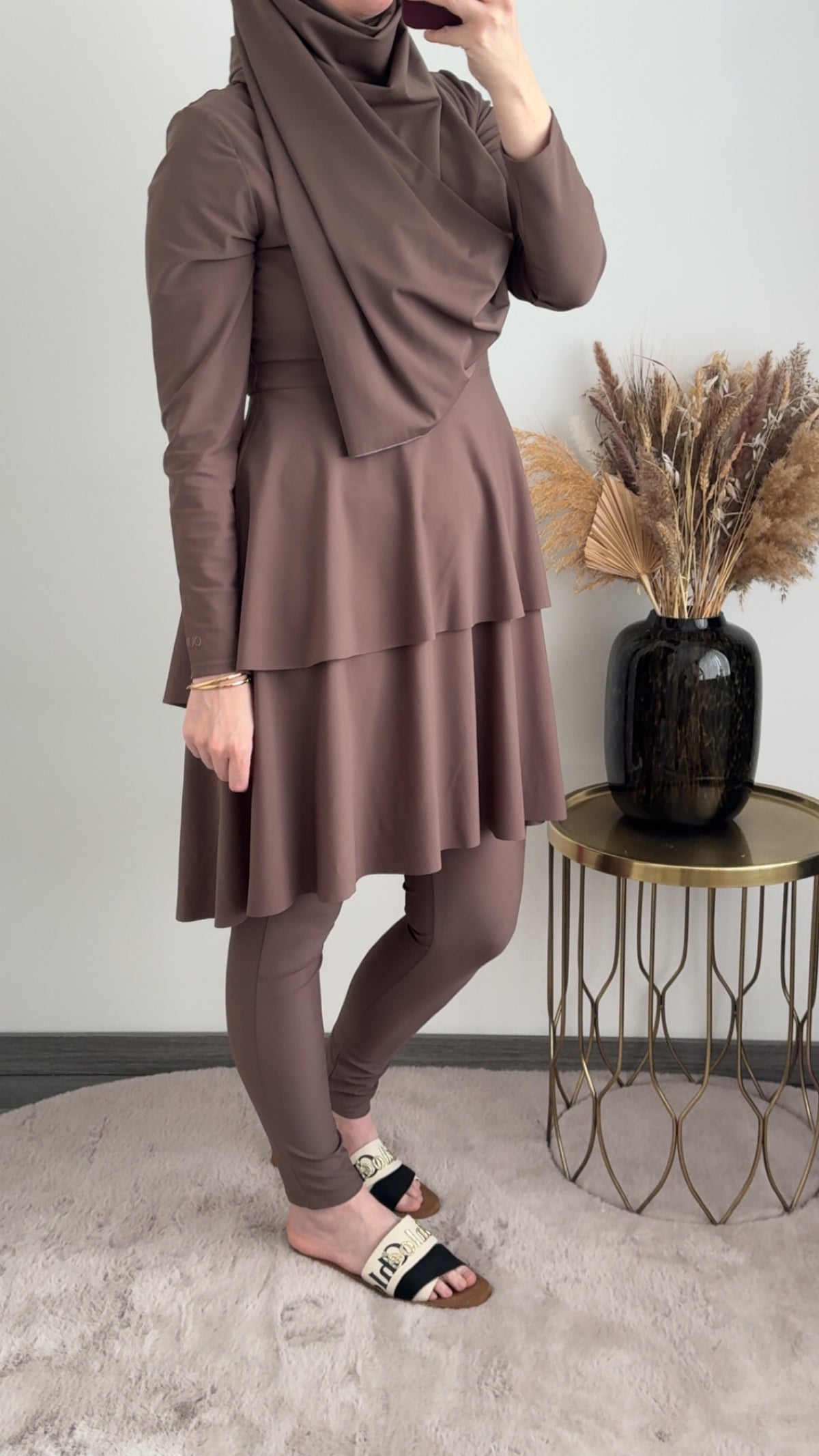 Burkini lichtbruin